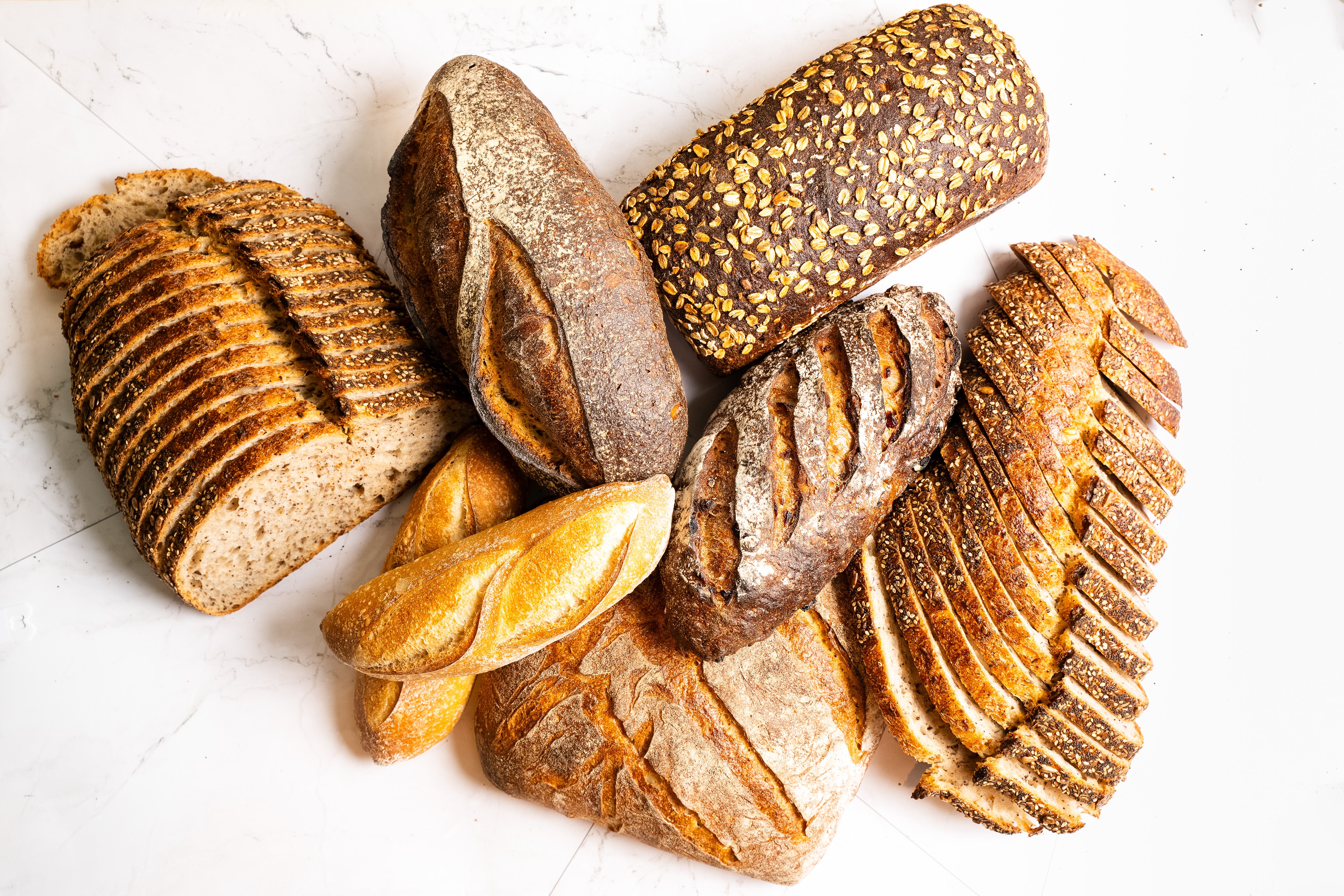 The Breadwright Founder's Box of six artisan loaves